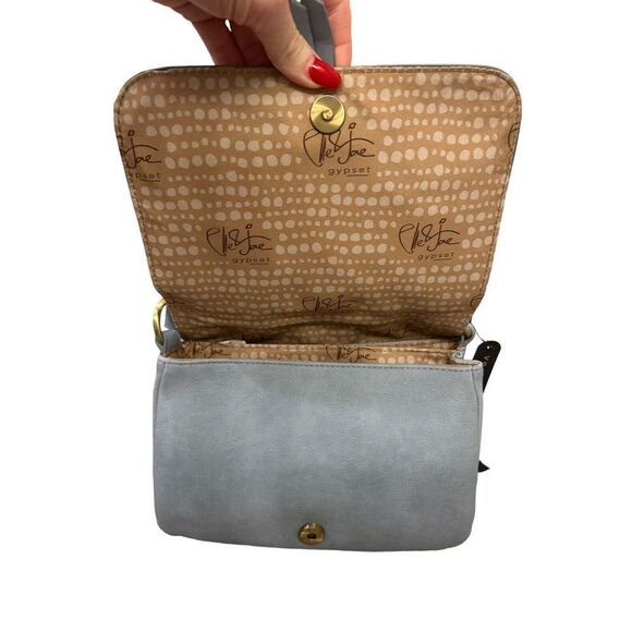 Elle Jae Gypset Painted Desert Crossbody Satchel Purse NWT Embroidered Blue - Picture 11 of 14